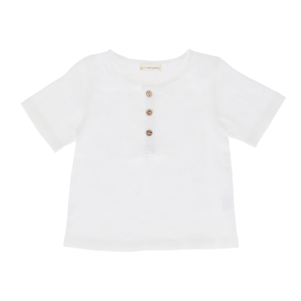 Mark Linen Shirt - White